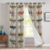 Airplane Window Premium Curtains Home Decor Gifts FHC1366