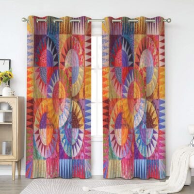 Blocks Window Premium Curtains Home Decor Gifts FHC1444