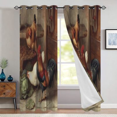 Farm Window Premium Curtains Home Decor Gifts FHC1083
