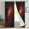 Galaxy Window Premium Curtains Home Decor Gifts FHC1033