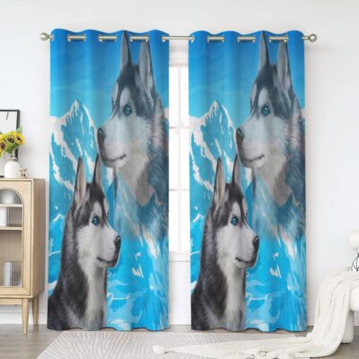 Husky Window Premium Curtains Home Decor Gifts FHC1546