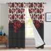 Ladybug Window Premium Curtains Home Decor Gifts FHC1034