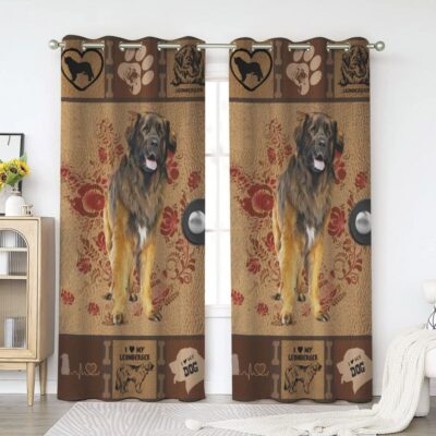 Leonberger Window Premium Curtains Home Decor Gifts FHC1152