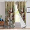 Snowman Window Premium Curtains Home Decor Gifts FHC1213