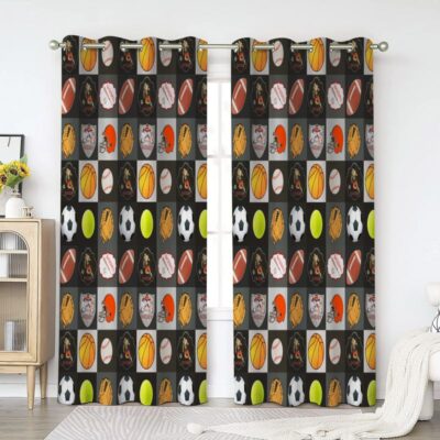 Sports Window Premium Curtains Home Decor Gifts FHC1594