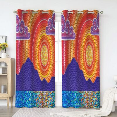 Sunset Window Premium Curtains Home Decor Gifts FHC1205