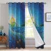 Surfing Window Premium Curtains Home Decor Gifts FHC1249