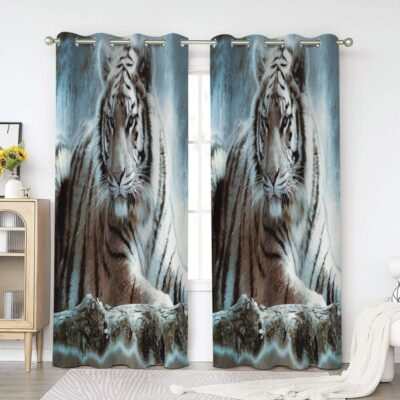Tiger Window Premium Curtains Home Decor Gifts FHC1505