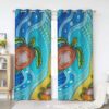 Turtle Window Premium Curtains Home Decor Gifts FHC1163
