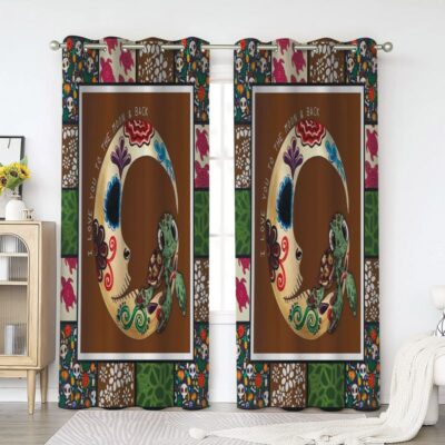 Turtle Window Premium Curtains Home Decor Gifts FHC1342