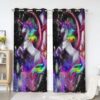 Unicorn Window Premium Curtains Home Decor Gifts FHC1429