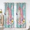 Unicorn Window Premium Curtains Home Decor Gifts FHC1486