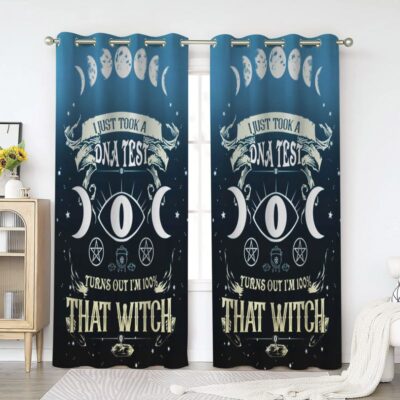 Witch Window Premium Curtains Home Decor Gifts FHC1277